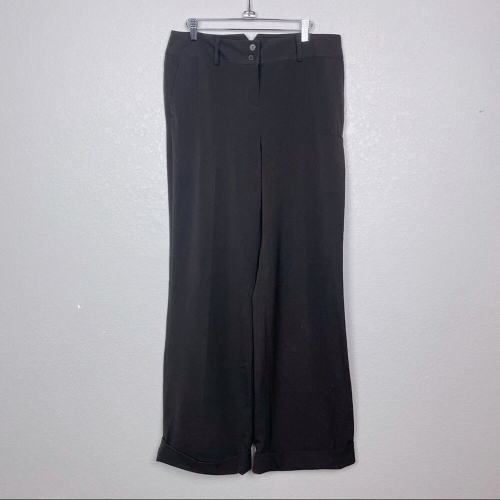BNWT! GRACE ELEMENTS Dark Brown Wide Leg Trousers